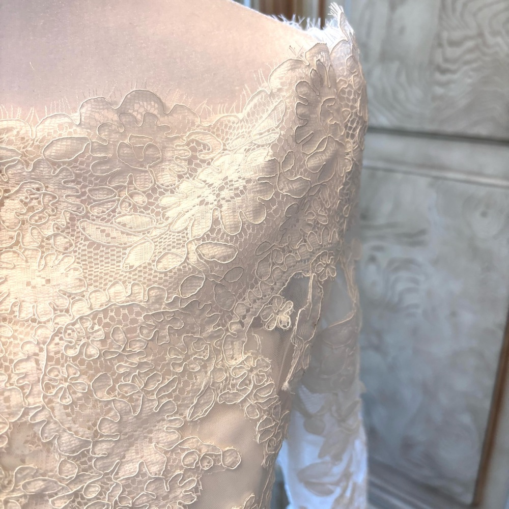 NEW Satin Wedding Dress 2 Piece Wedding Dress with Jacket NWOT Size M/8 - Picture 11 of 16